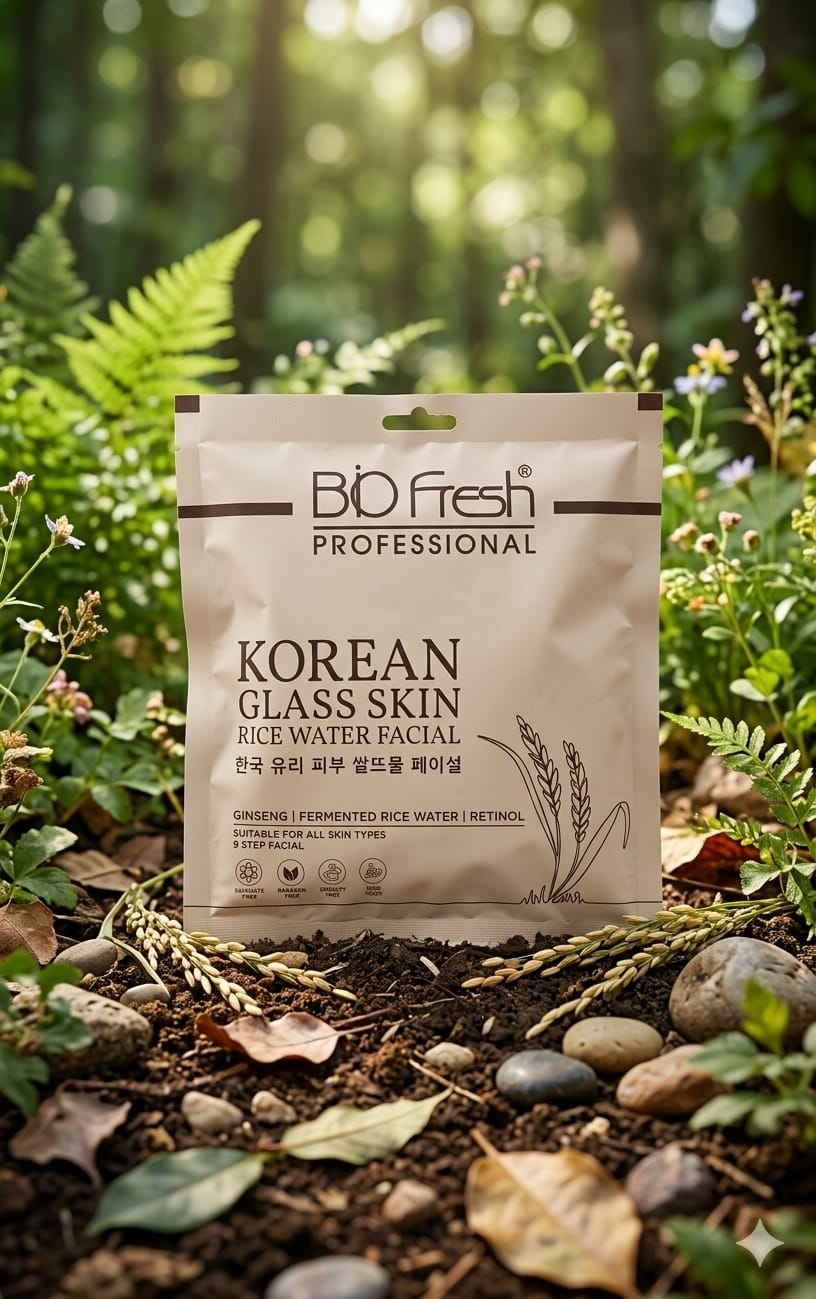 Biofresh Professional Korean Glass Skin Rice Water Facial Kit