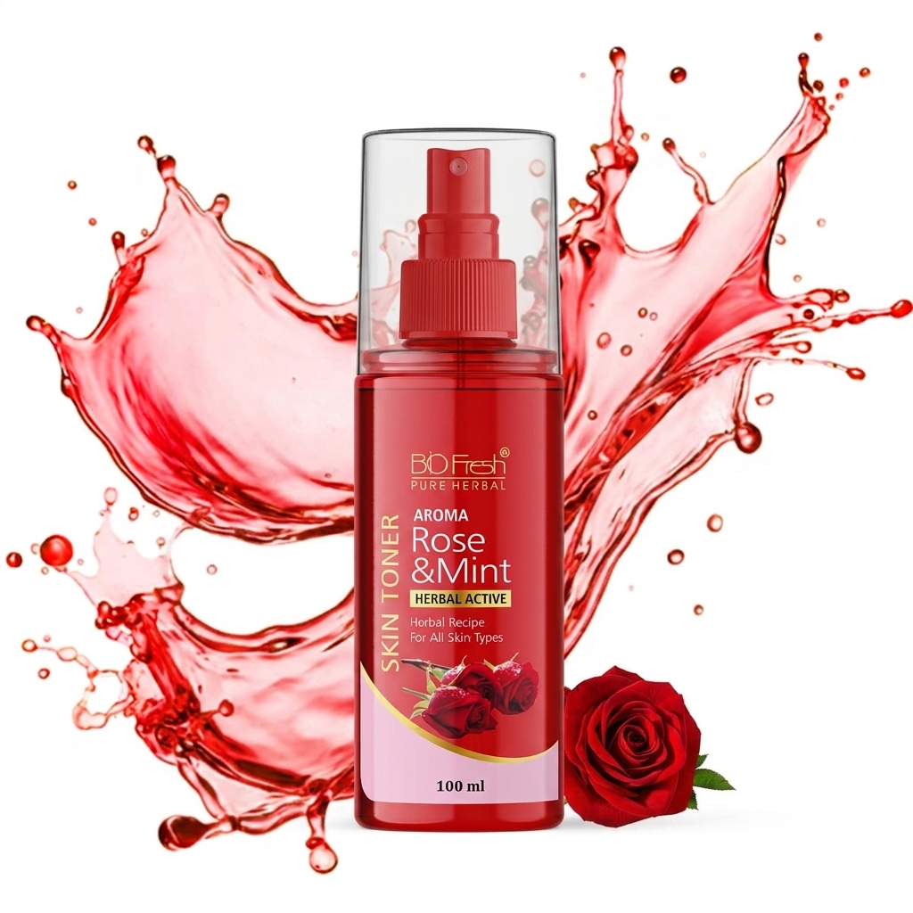 Biofresh Herbal rose & mint face mist skin toner 100ml