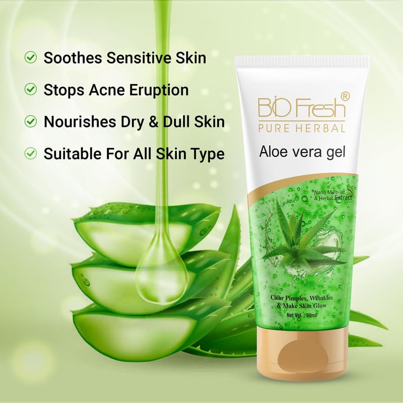 BIOFRESH HERBALS Aloe Vera Gel - 60ml - Image 5