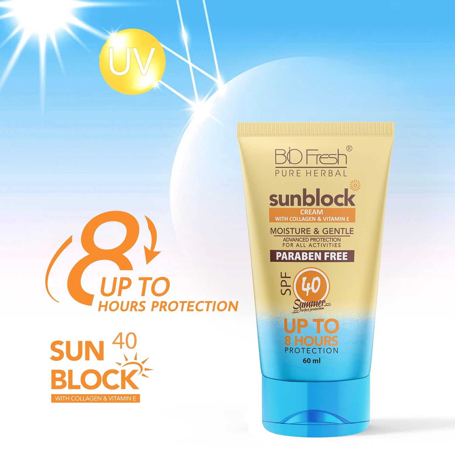 BIOFRESH HERBALS Sunblock Cream SPF 40-60ml - Image 5