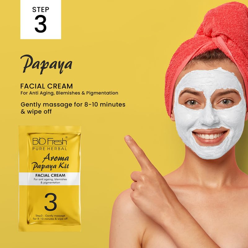 BIOFRESH HERBALS Papaya Facial Kit 285g - Image 5