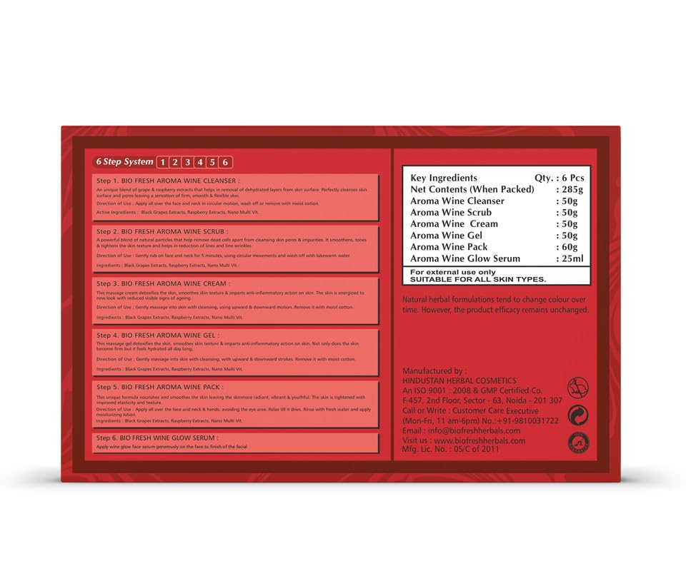 BIOFRESH HERBALS Wine Facial Kit 285g - Image 7