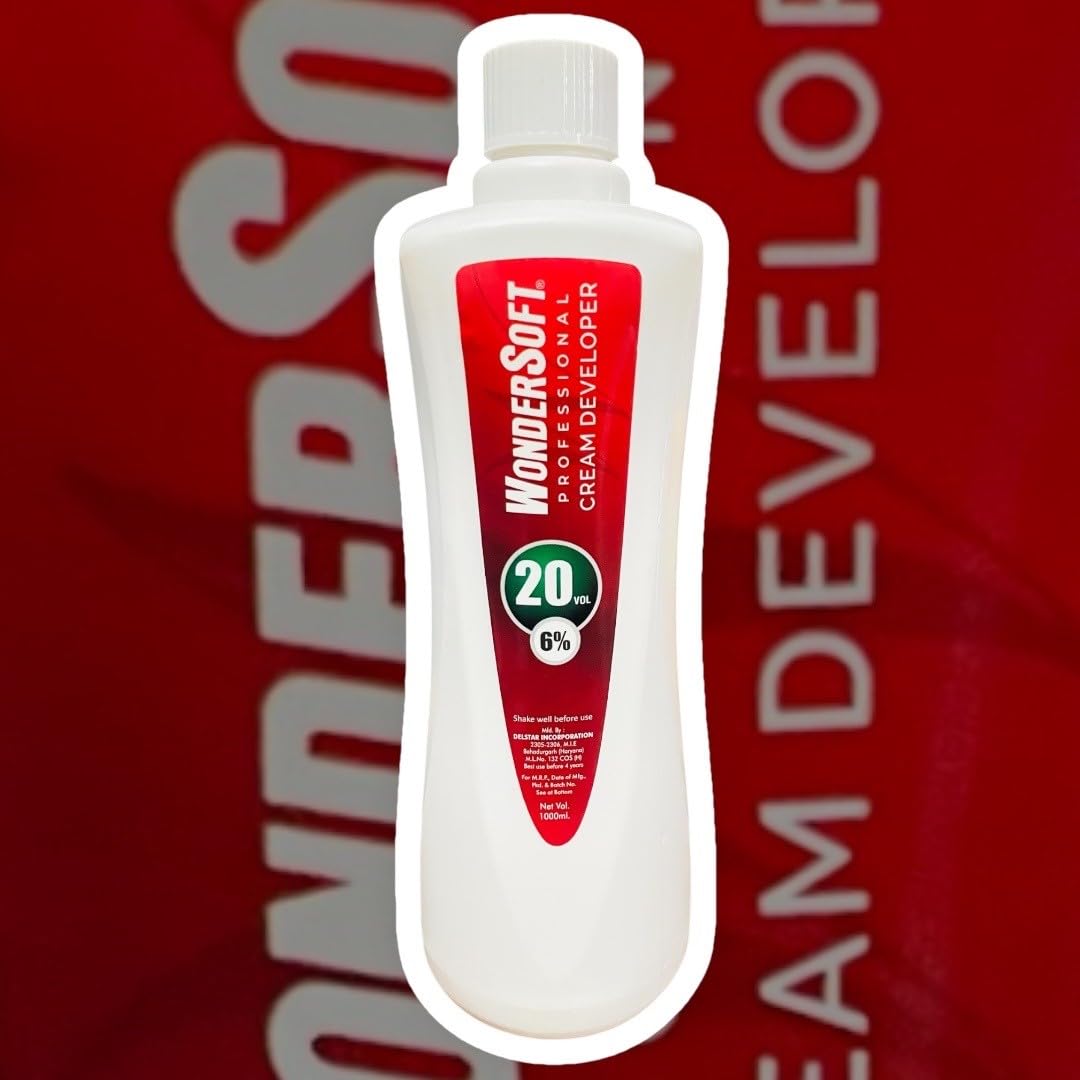 WonderSoft Professional Cream Developer, 20 Vol 6%, For All Hair Color 1000ml - Image 2