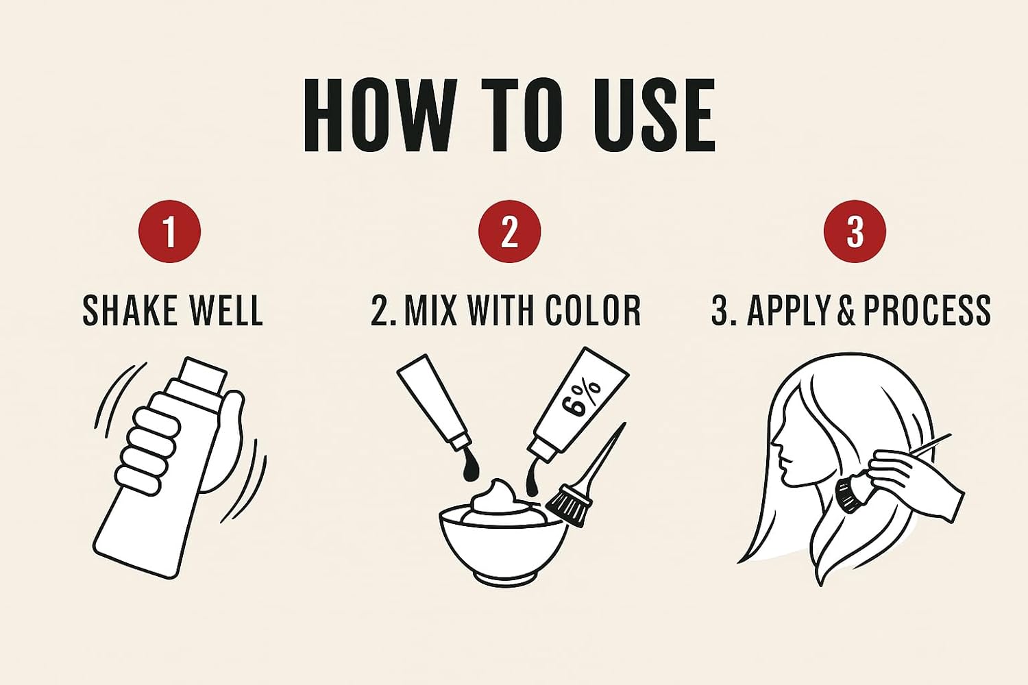 WonderSoft Professional Cream Developer, 20 Vol 6%, For All Hair Color 1000ml - Image 5