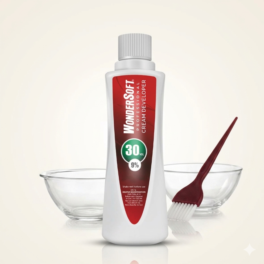 Wondersoft Professional Hair Color Cream Developer, 30 Vol 9%, 1000ml - Image 2