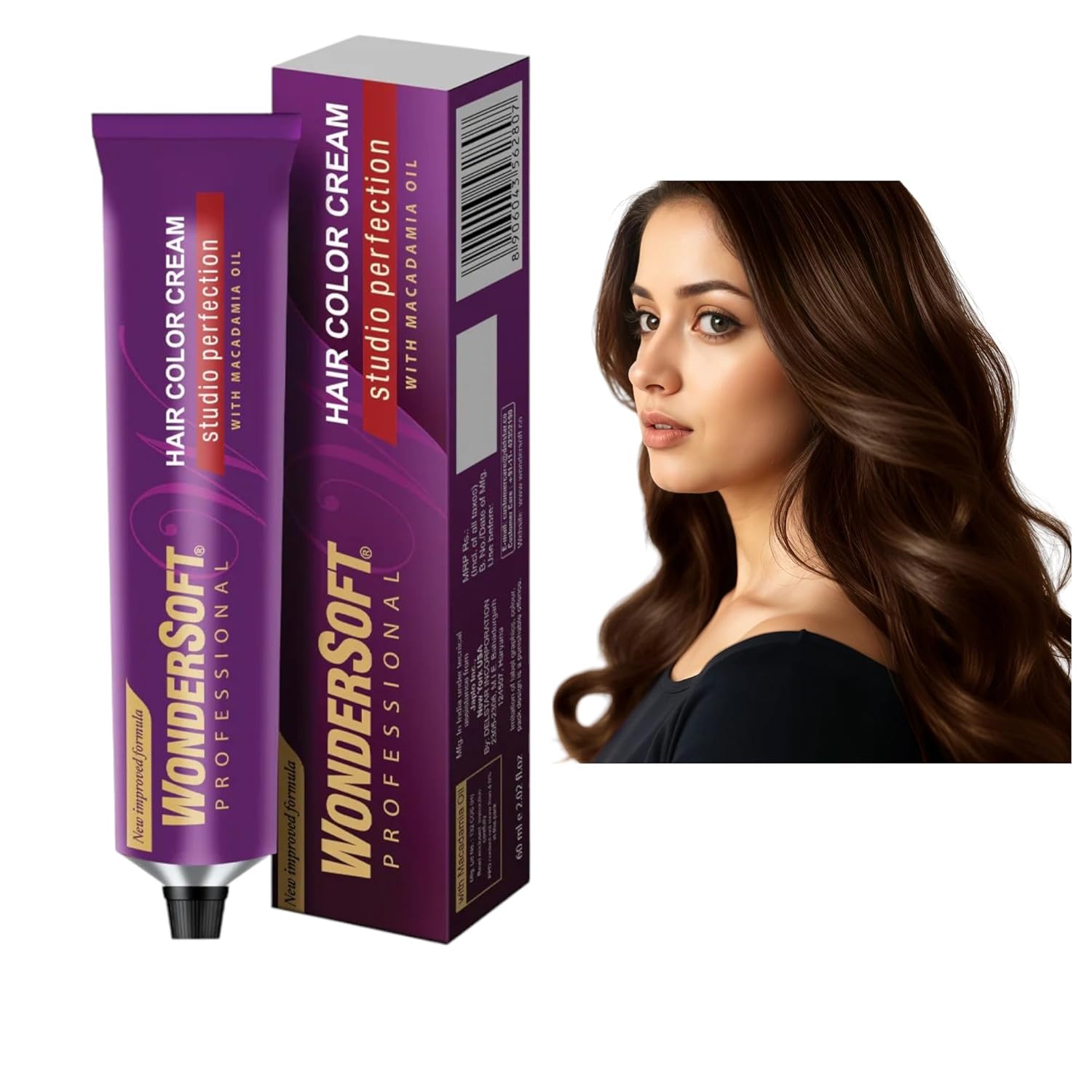 Wondersoft Professional Dark Brown (2) Hair Colour Cream 60ml - Image 7