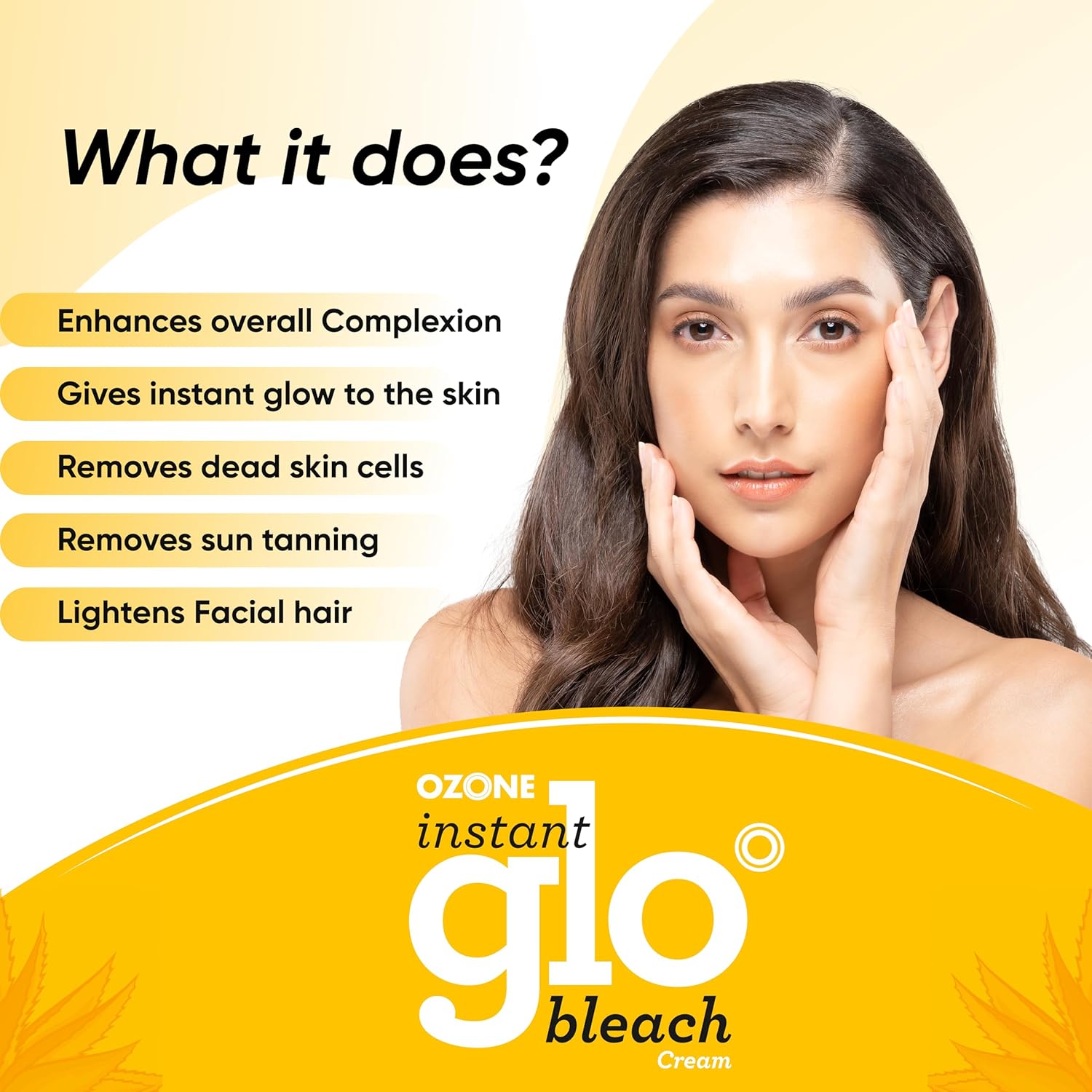 Ozone Instant Glo Bleach Cream 250g - Image 2