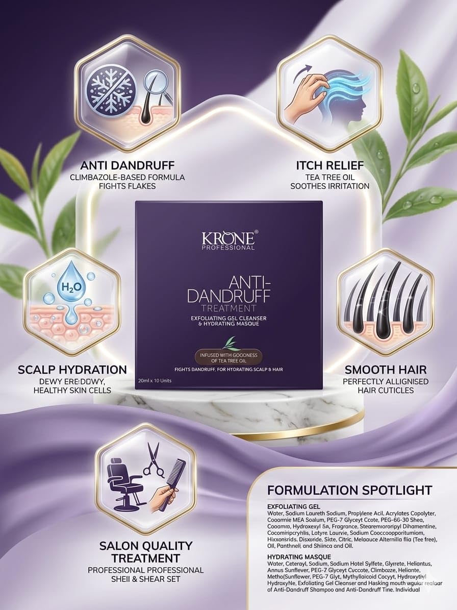 Krone Professional Anti Dandruff Tonic 100ml - Image 4