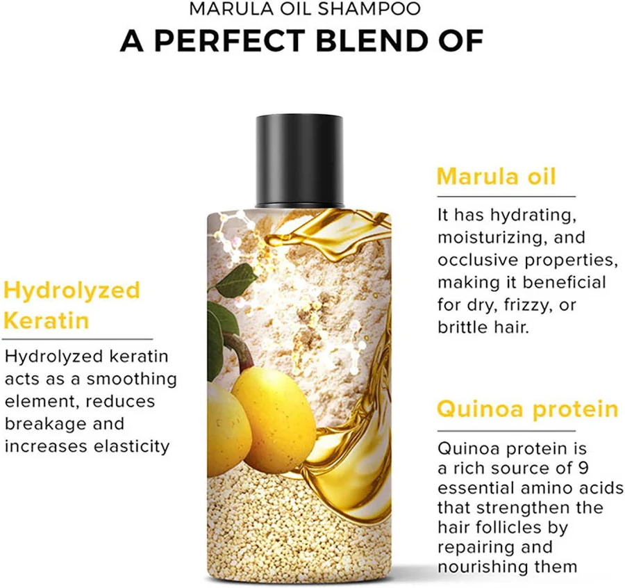 De Fabulous Marula Oil Shampoo 1000 ml - Image 6