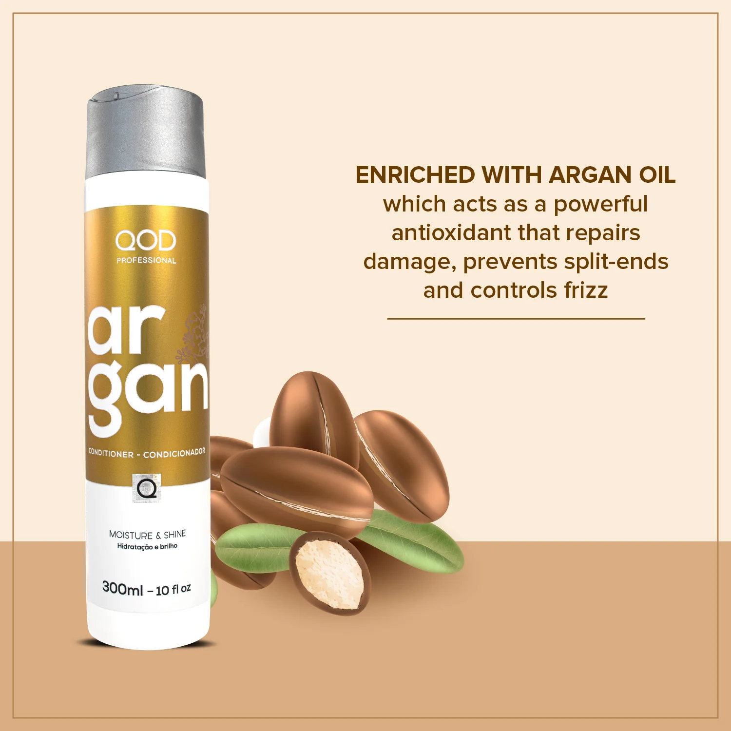 QOD Pro Argan Conditioner 300ml - Image 3