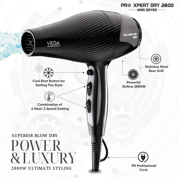 Pro Xpert Dry 2800W Hair Dryer - VPPHD-10 - Image 2