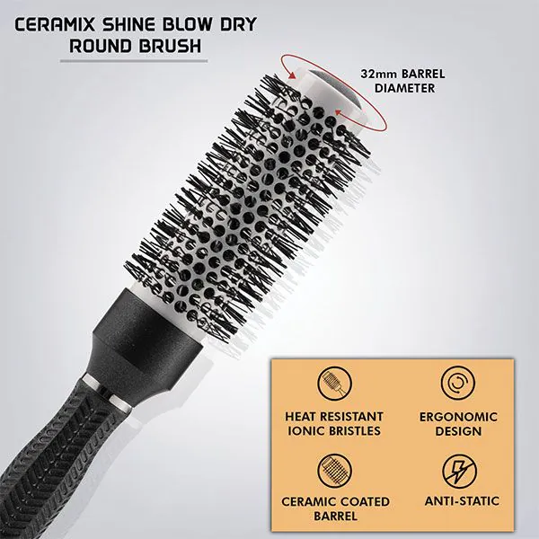 Ceramix Shine 32mm Thermal Brush - VPPHB-02 - Image 2