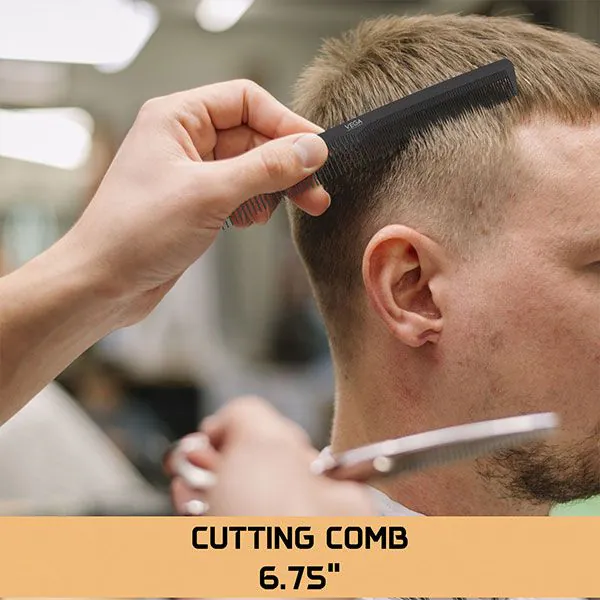 Carbon Cutting Comb-Black Line 6.75" - VPVCC-02 - Image 4