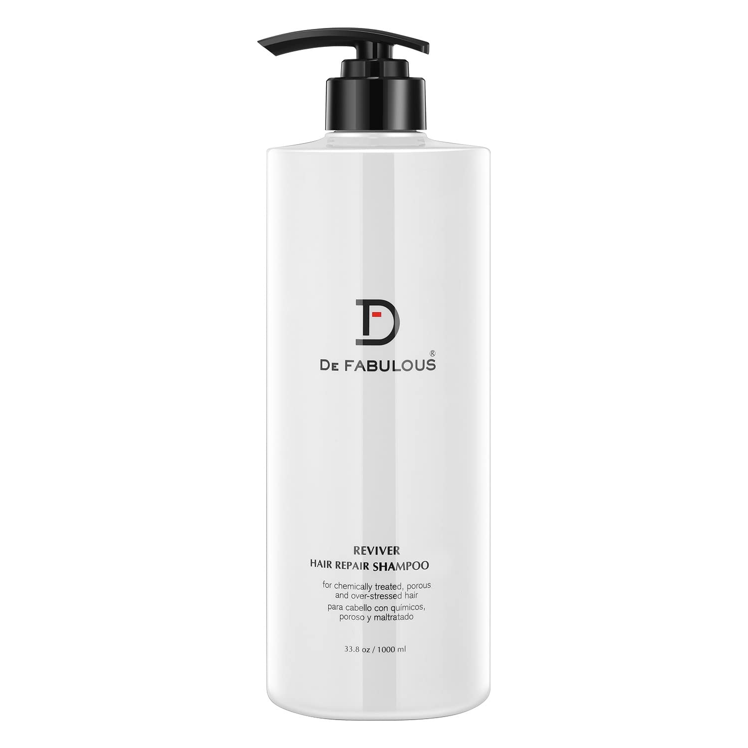 De Fabulous Reviver Shampoo 1000ml | Repairs Dry & Frizzy Hair, Sulphate Free, pH Balanced, Hair Repair Treatment for All Hair Types.