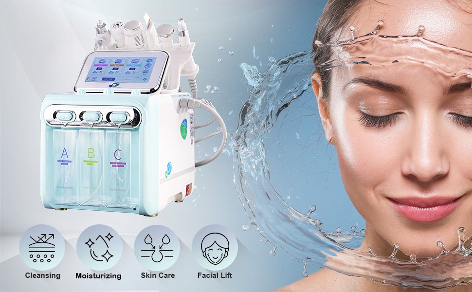7 In 1 Hydra facial Machine (Double Motor) With Stand And Serum 3pcs (6 Months Warranty) - Image 14
