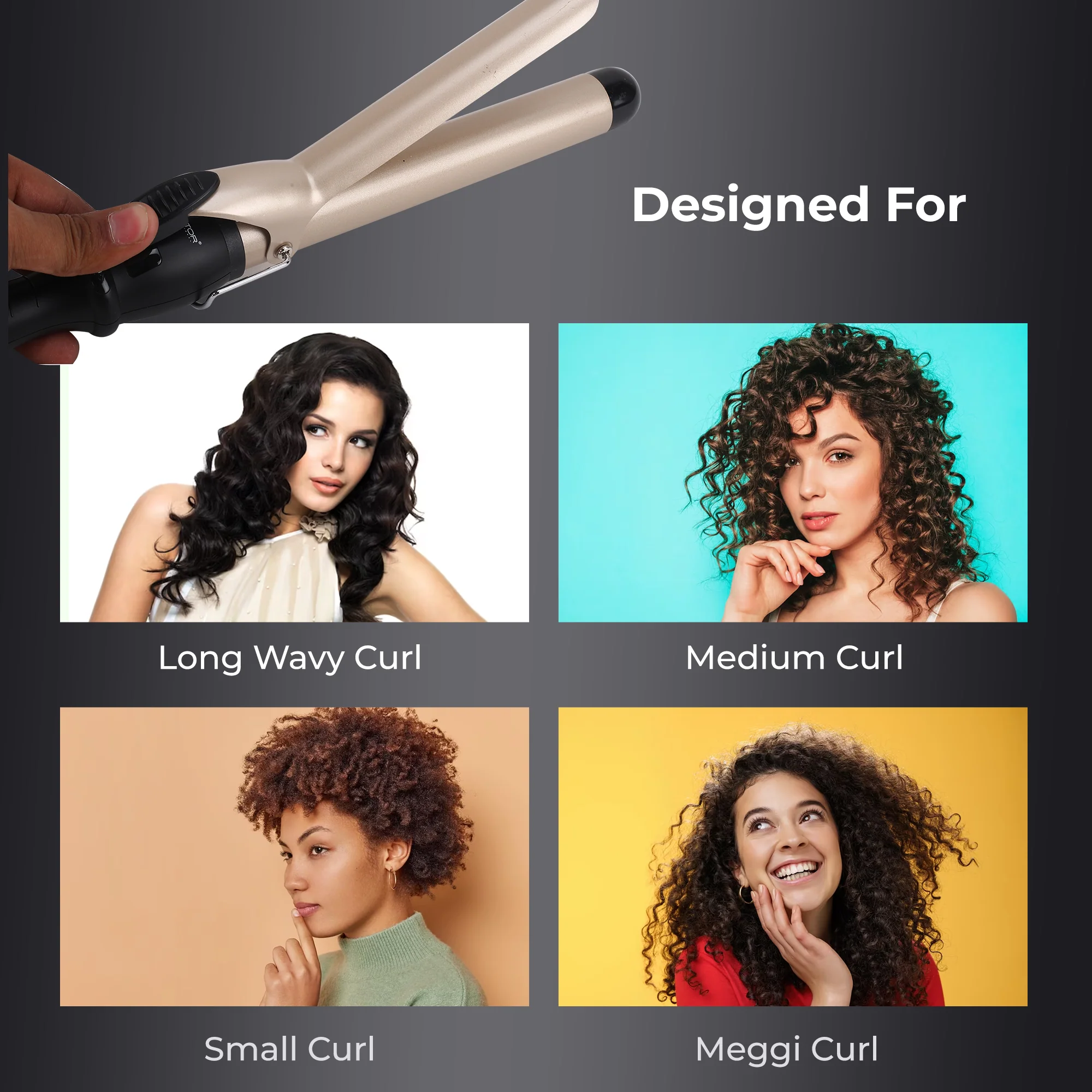 Hector Professional Rotating Curling Iron (Tong) 19 MM - Image 4