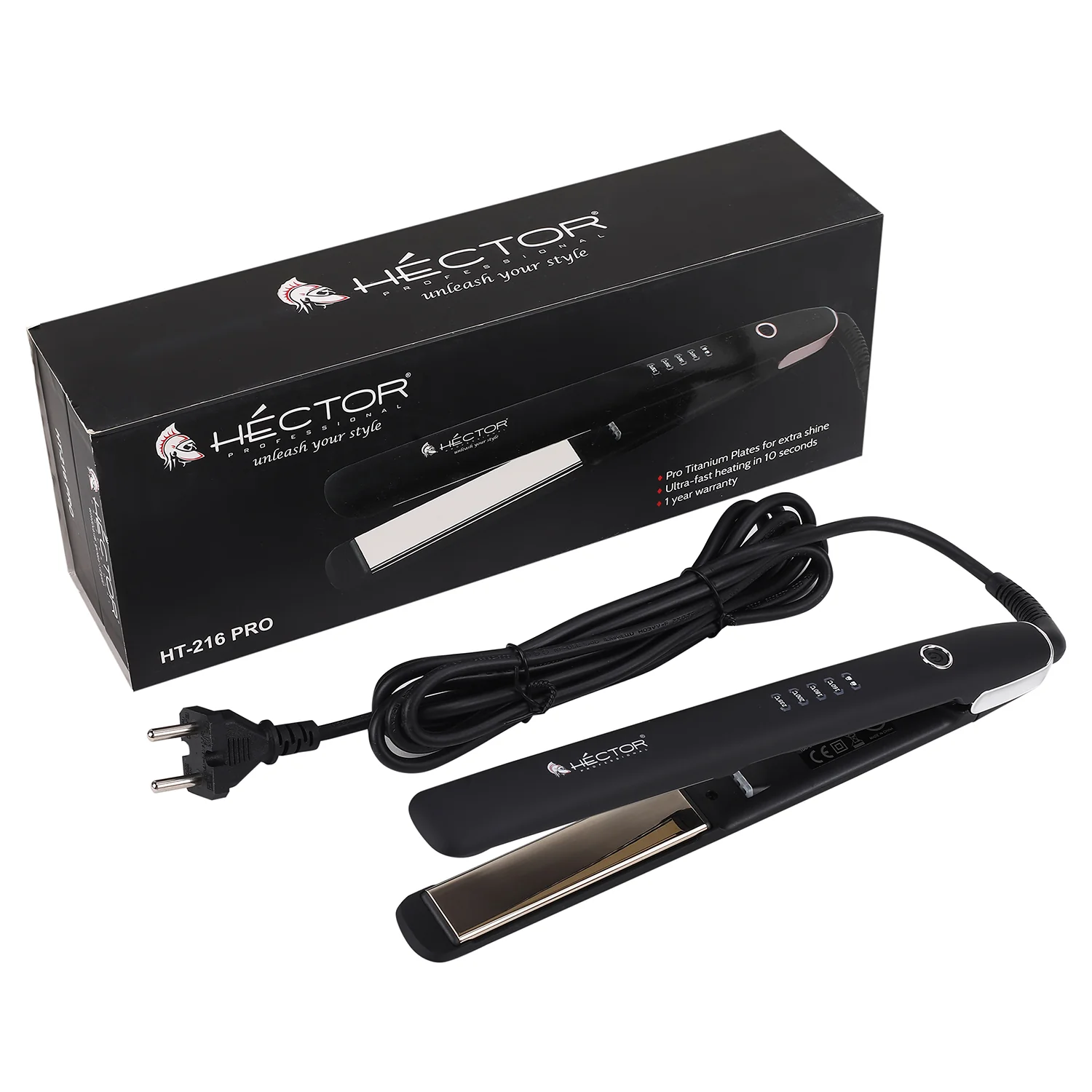 Hector Professional Titanium Hair Straightener for Women HT-216 PRO - Image 2
