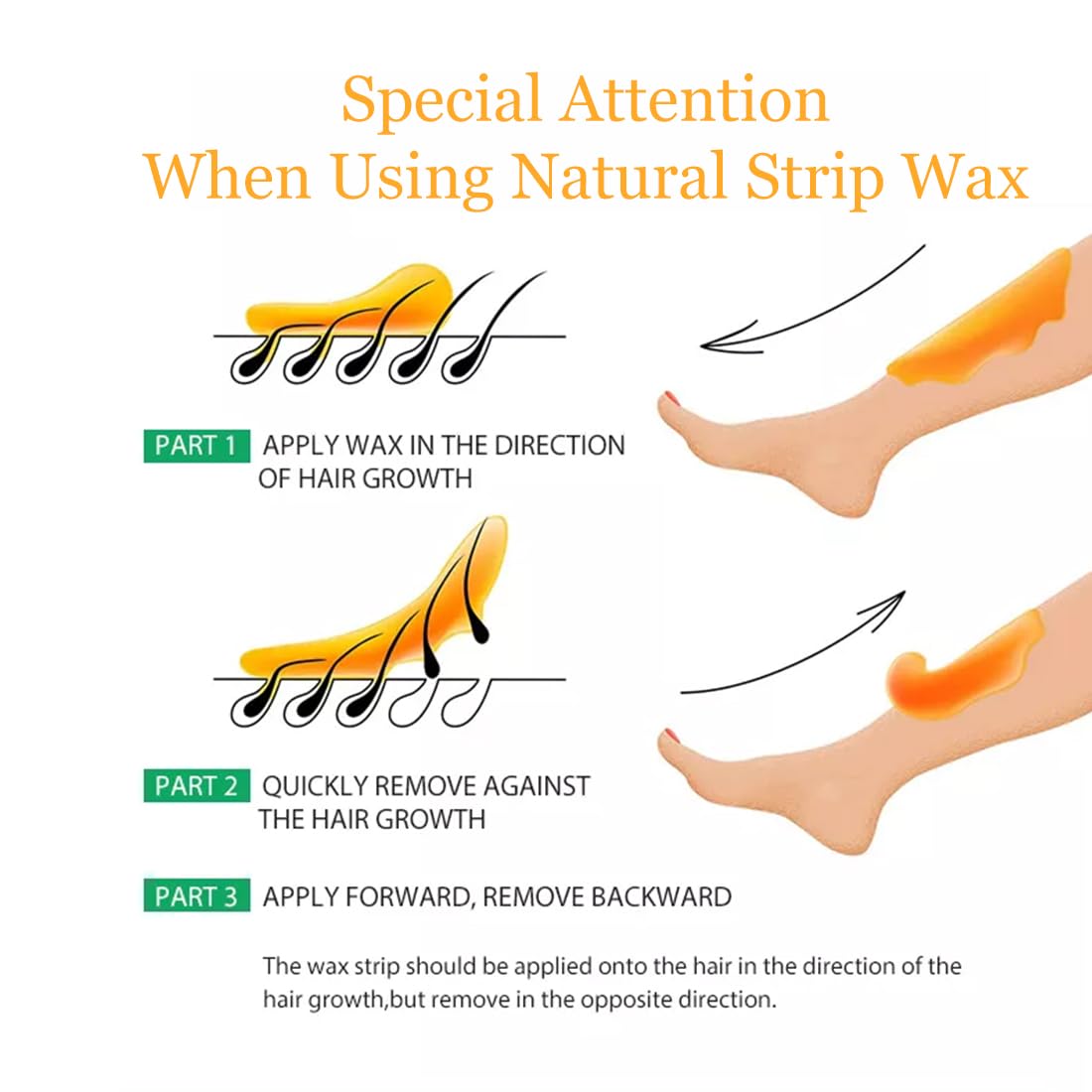 Choclate Hair Removal Natural Strip Wax 600gm | Professional Care | Pure Way To Silky Smooth Skin | For All Skin Types - Image 3