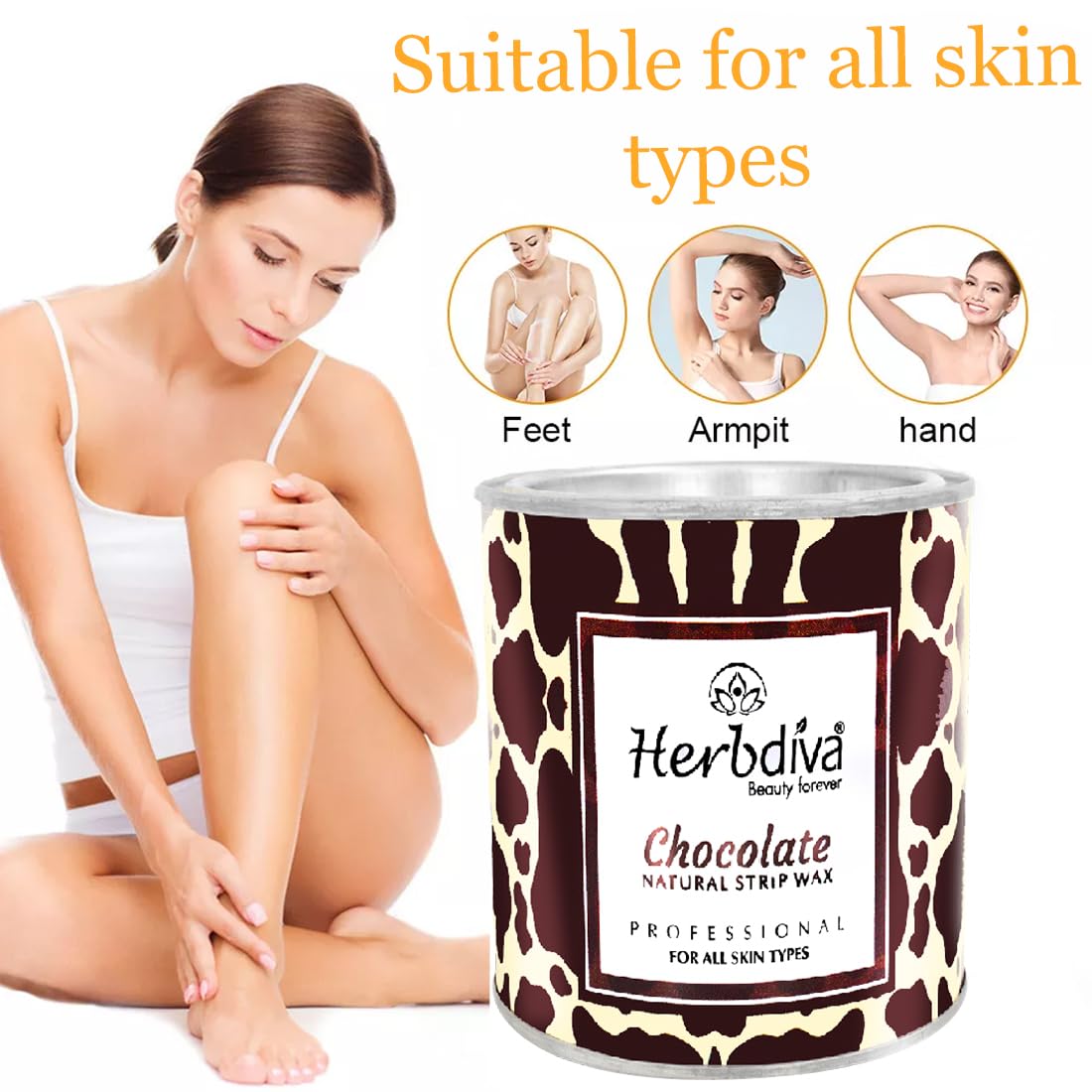 Choclate Hair Removal Natural Strip Wax 600gm | Professional Care | Pure Way To Silky Smooth Skin | For All Skin Types - Image 4