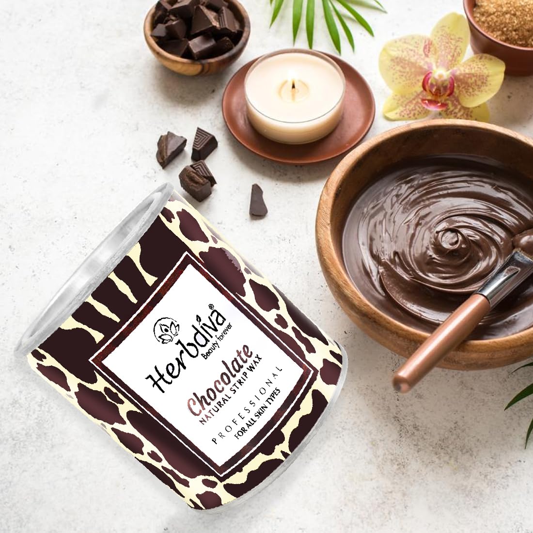 Choclate Hair Removal Natural Strip Wax 600gm | Professional Care | Pure Way To Silky Smooth Skin | For All Skin Types - Image 7