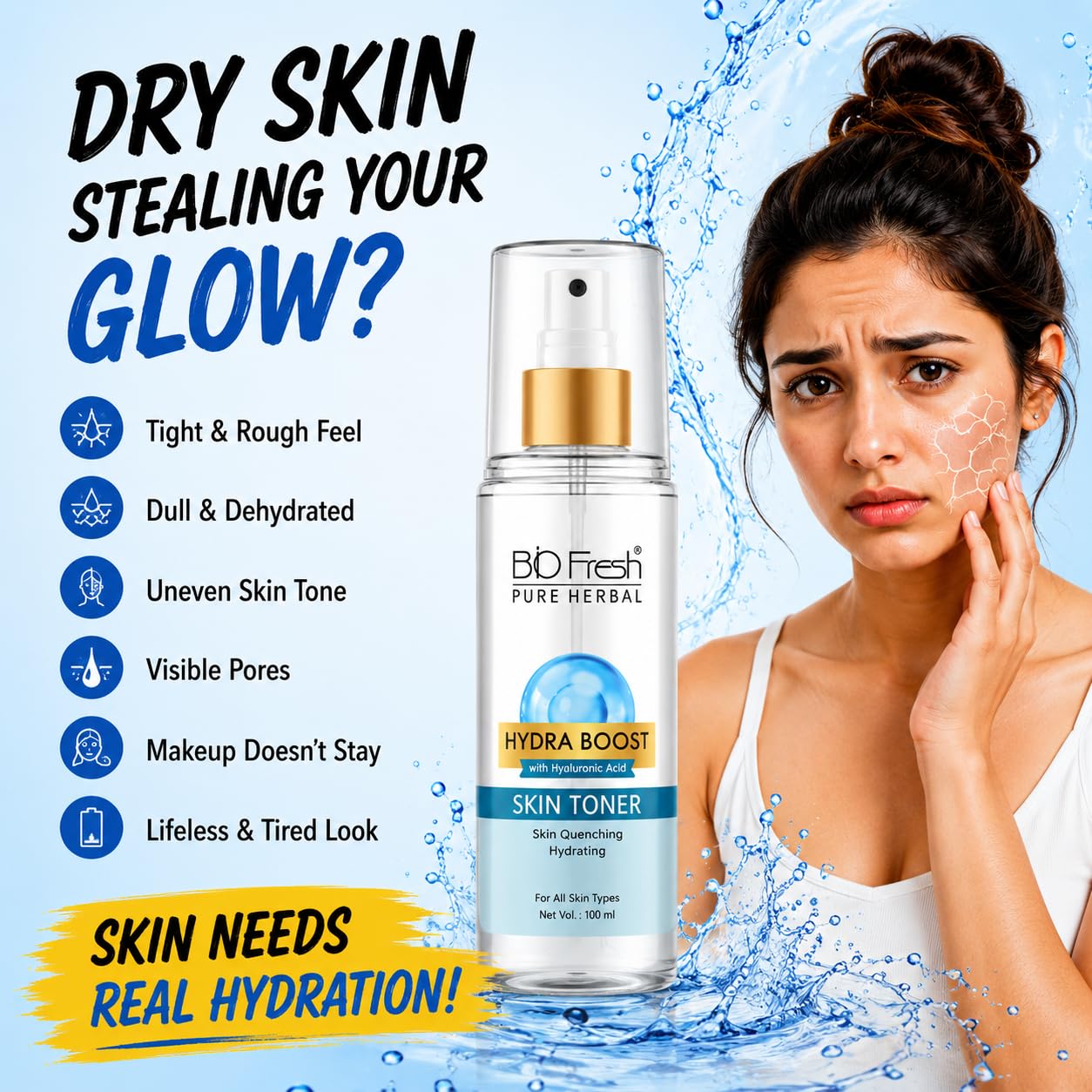 BIOFRESH Pure Herbal Hydra Boost Skin Toner 100ml - Image 3