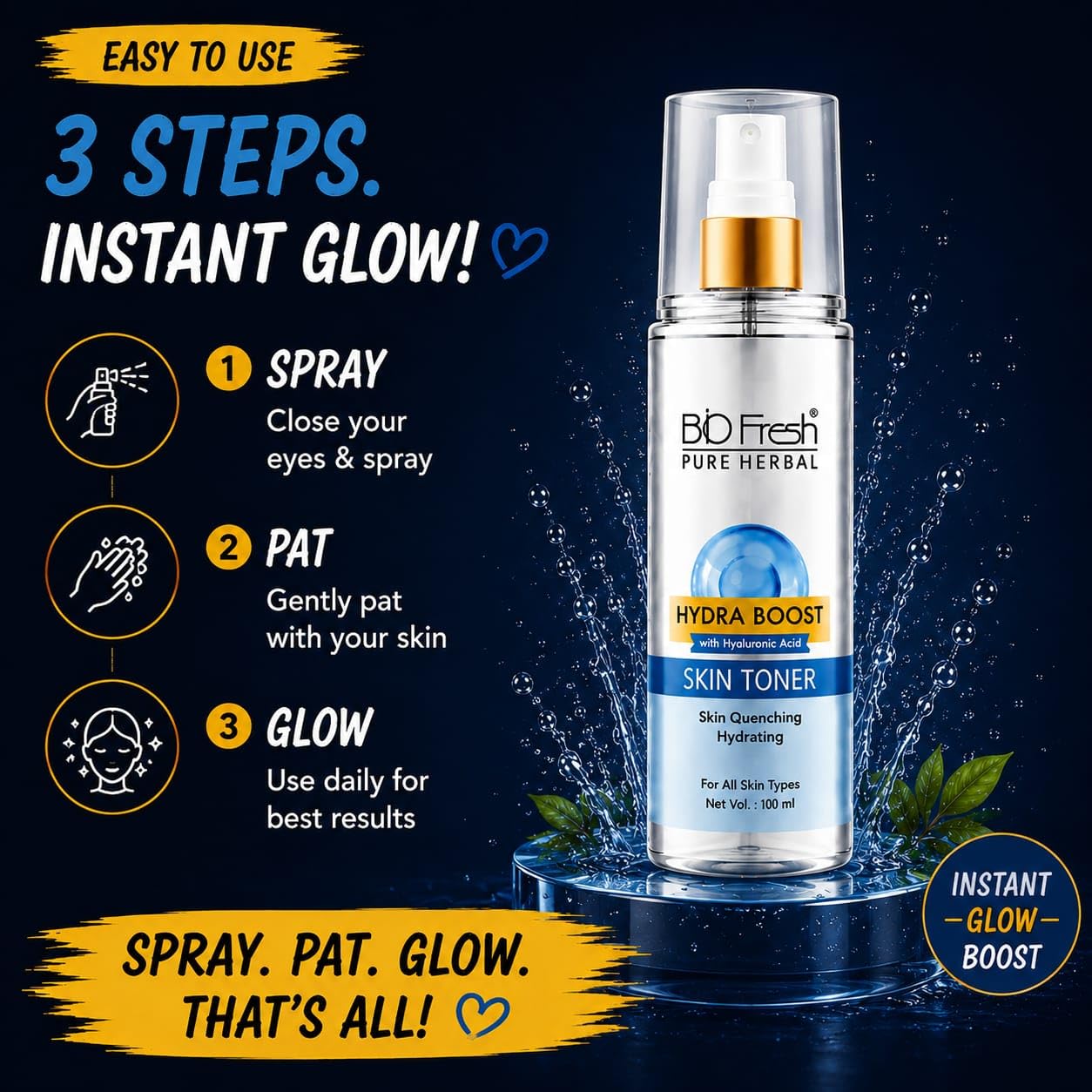 BIOFRESH Pure Herbal Hydra Boost Skin Toner 100ml - Image 7