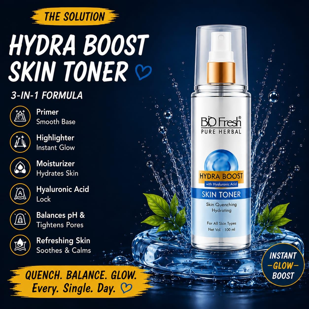 BIOFRESH Pure Herbal Hydra Boost Skin Toner 100ml - Image 8
