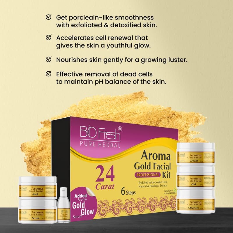 BIOFRESH HERBALS Gold Facial Kit (6 Steps) - Image 4