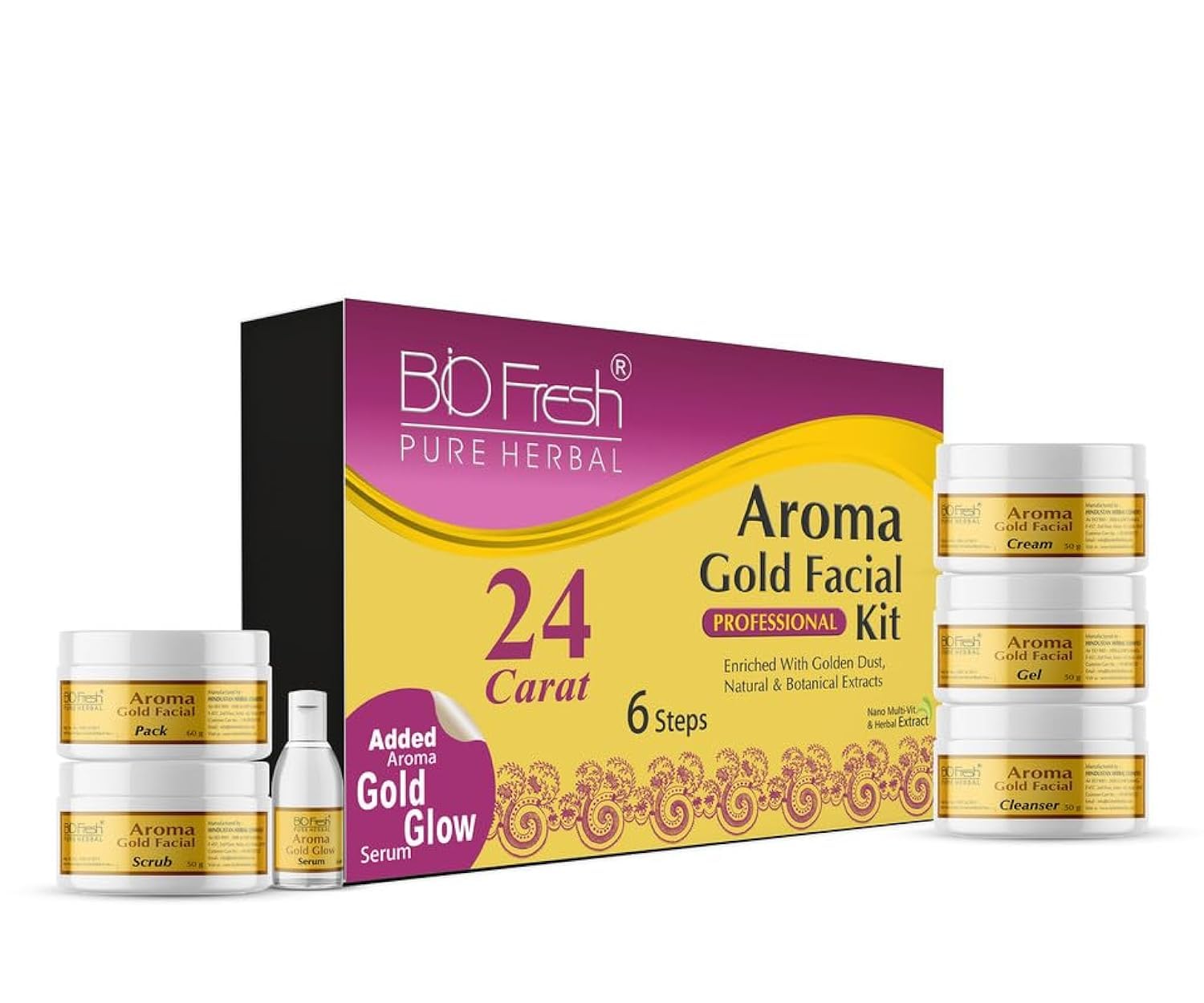 BIOFRESH HERBALS Gold Facial Kit (6 Steps)