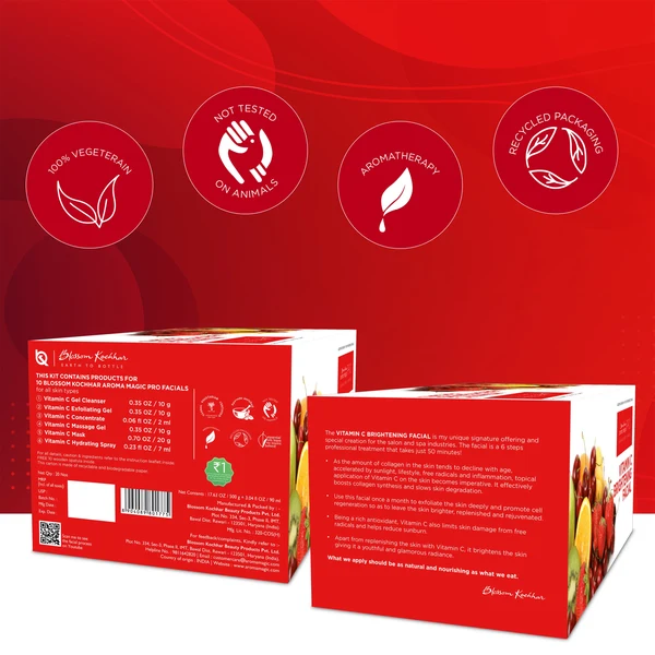 Vitamin C Skin Brightening Facial Kit For All Skin Types - Image 2