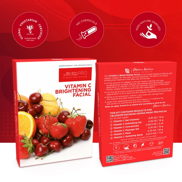 Vitamin C Skin Brightening Facial Kit For All Skin Types - Image 4