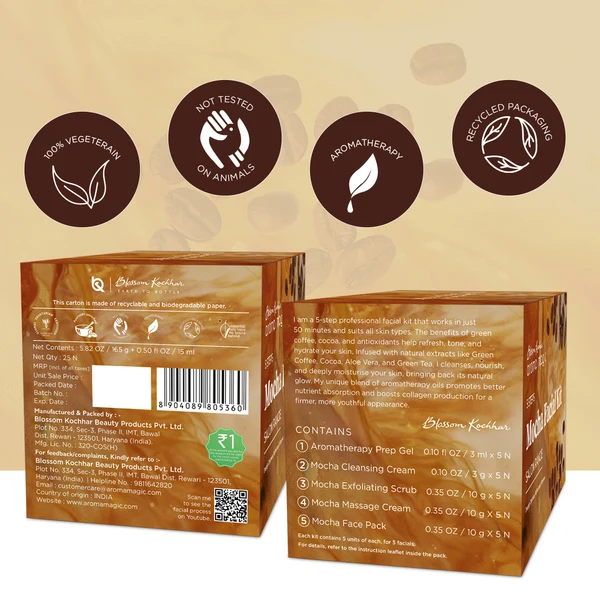 Mocha Skin Rejuvenation Facial Kit For Dull & Dry Skin - Image 4