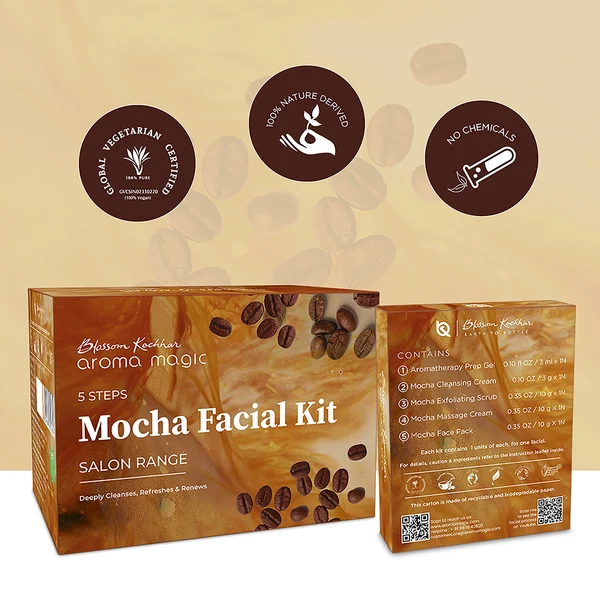 Mocha Skin Rejuvenation Facial Kit For Dull & Dry Skin - Image 5