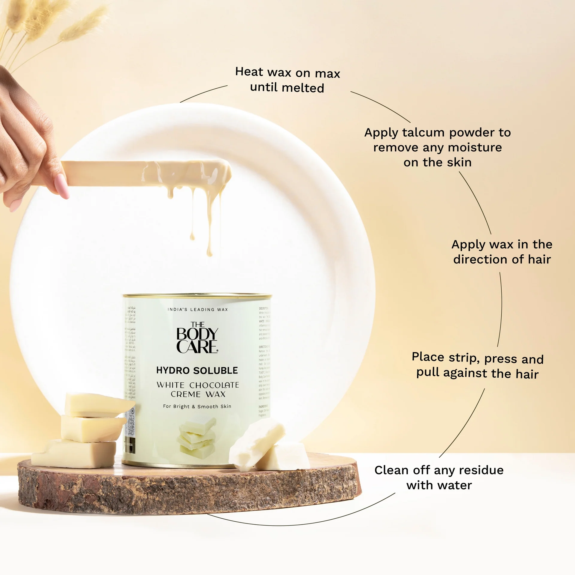 Hydro Soluble White Chocolate Creme Wax 700g - Image 5