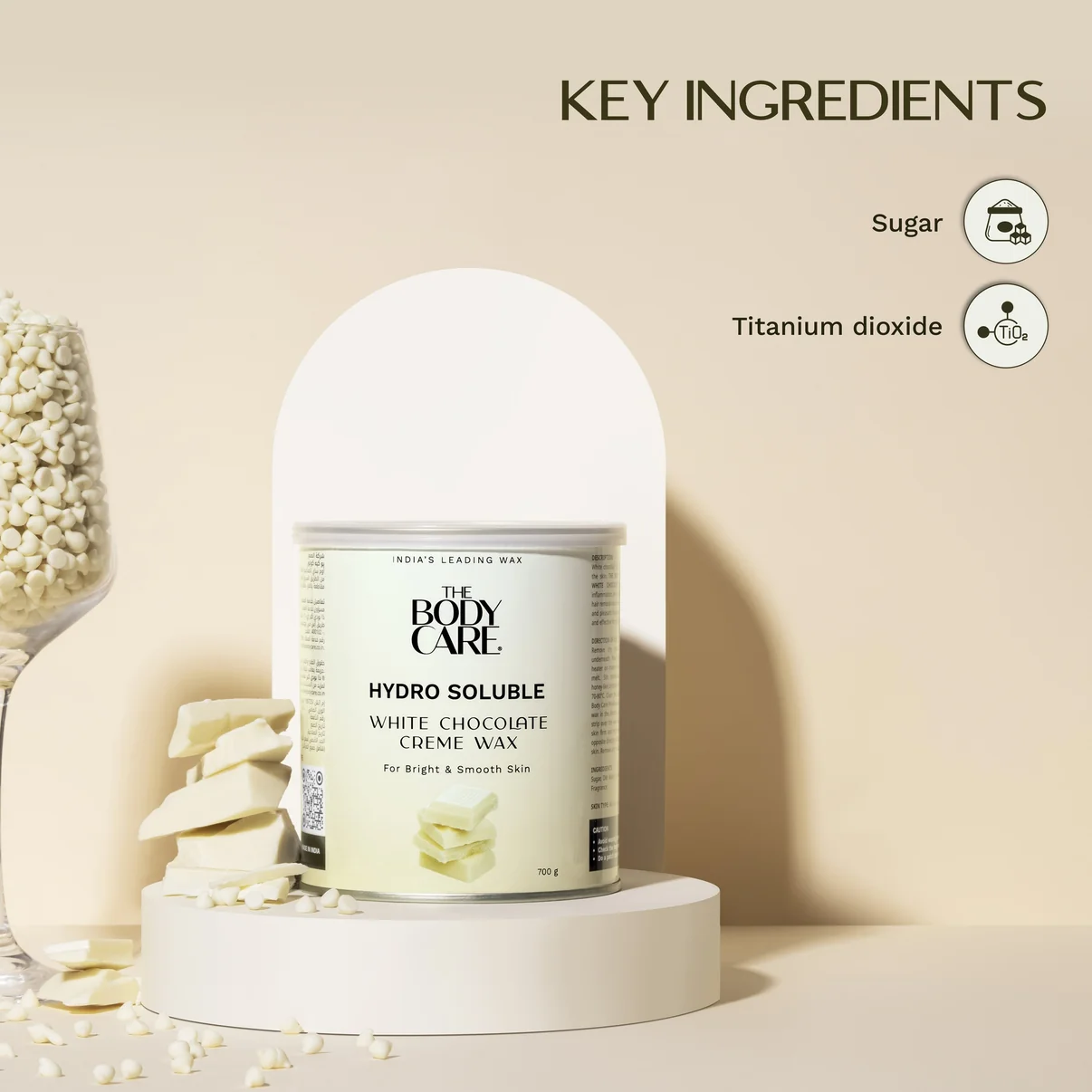 Hydro Soluble White Chocolate Creme Wax 700g