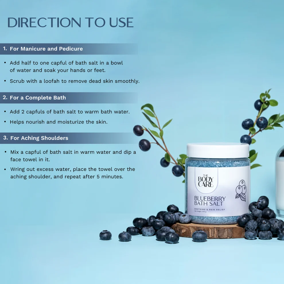 Blueberry Bath Salt 500G - Image 5