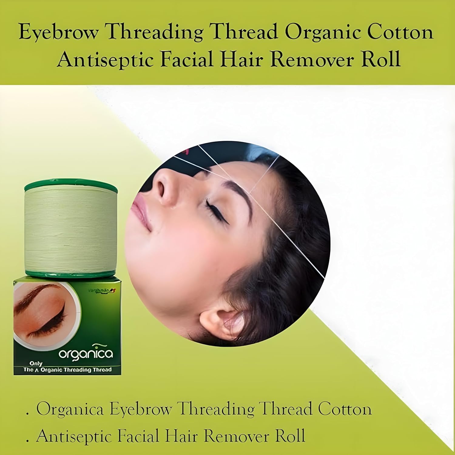 Organica Eyebrow Thread Organic Cotton Eyebrow Threading Thread Box of 8 Spool - Image 3