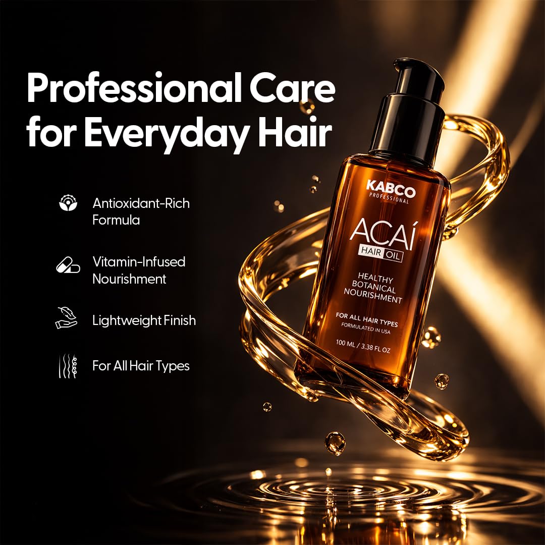 Kabco Professional- Acai oil | Hair Serum | Hair Sunscreen- 100ml - Image 3