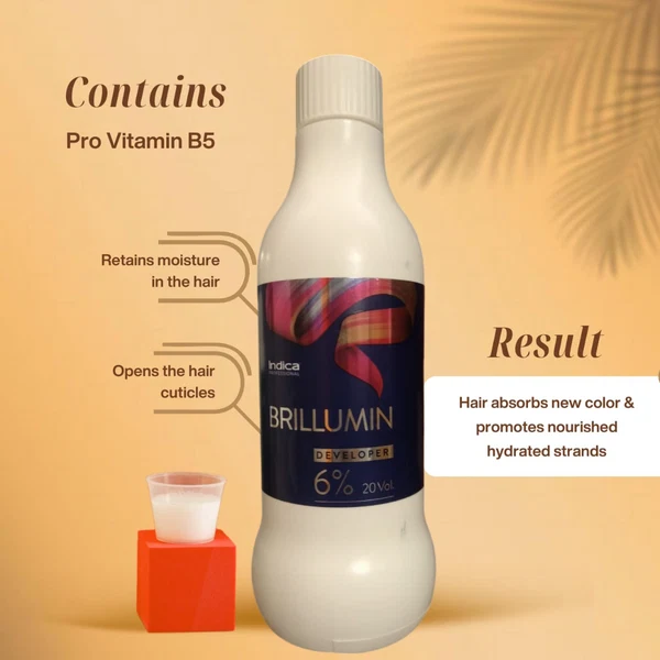 Indica Professional Brillumin Developer 500ml 9% 30vol - Image 3