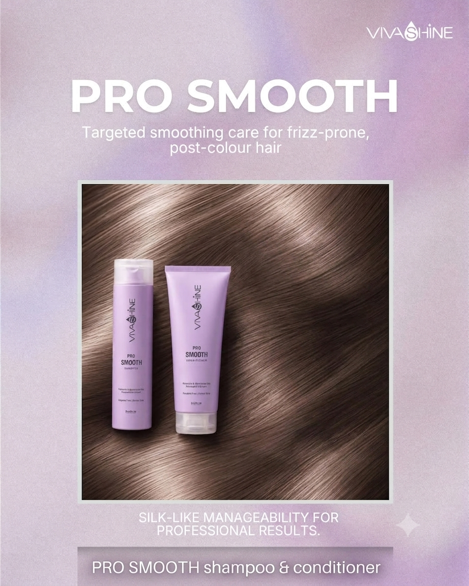 Viva Shine Pro Smooth Shampoo 300ml & Conditioner 250ml Combo - Image 4