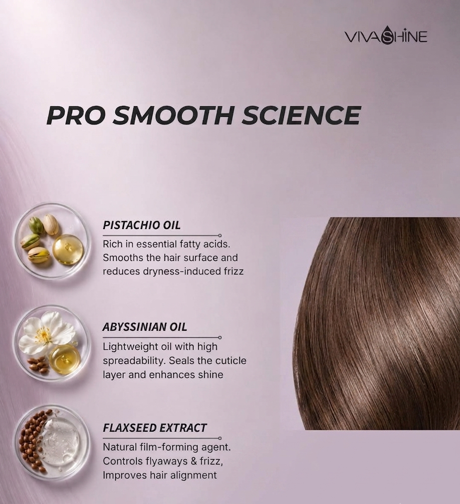 Viva Shine Pro Smooth Shampoo 300ml & Conditioner 250ml Combo - Image 8