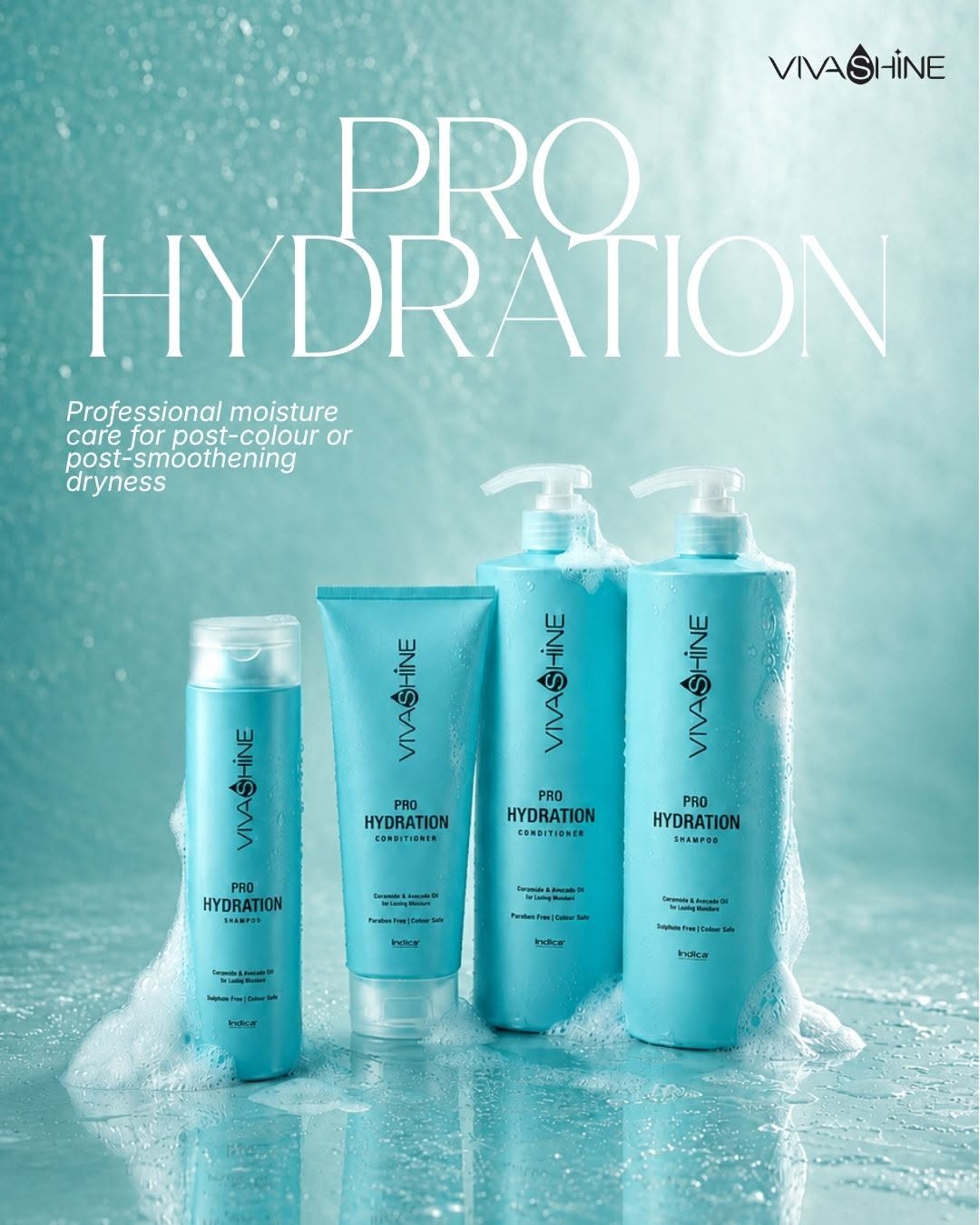 Viva Shine Pro Hydration Shampoo 300ml & Conditioner 250ml Combo - Image 8