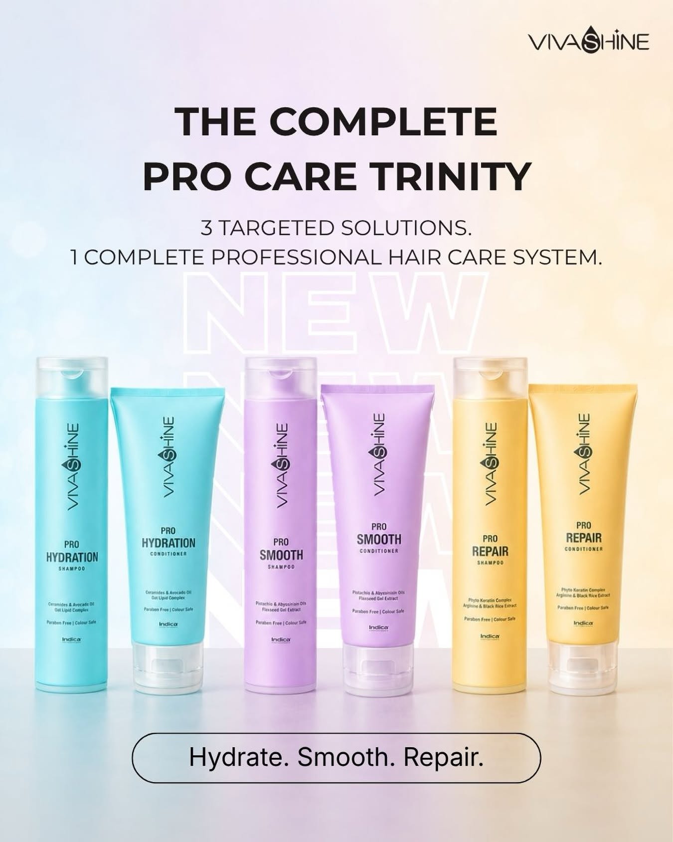 Viva Shine Pro Hydration Shampoo 300ml & Conditioner 250ml Combo - Image 5