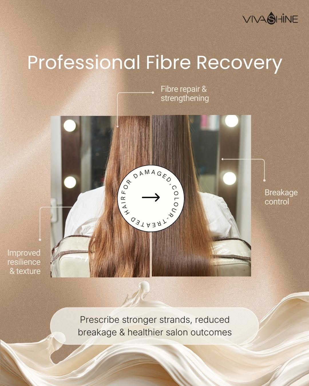 Viva Shine Pro Repair Shampoo 300ml & Conditioner 250ml Combo - Image 4