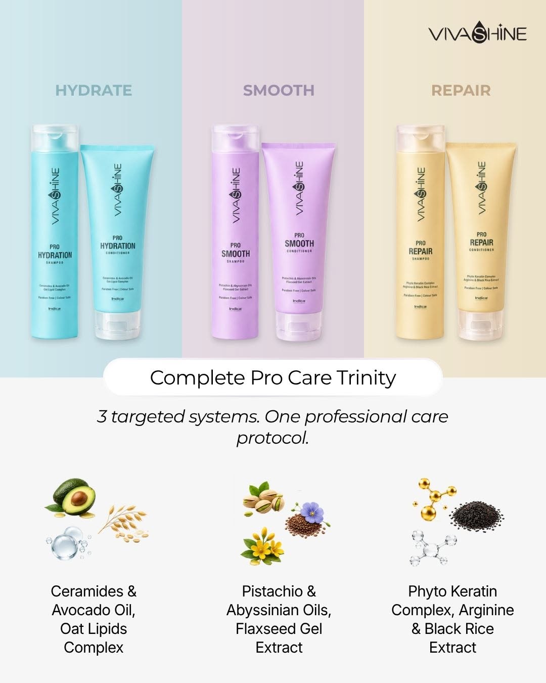 Viva Shine Pro Repair Shampoo 300ml & Conditioner 250ml Combo - Image 3