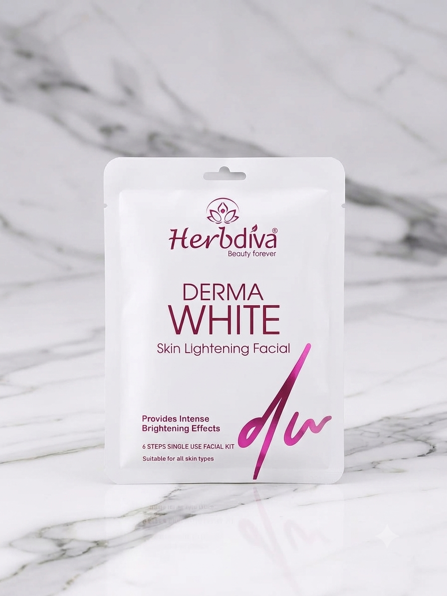 Herbdiva Derma White Skin Lightening Facial Kit 55GM - Image 2