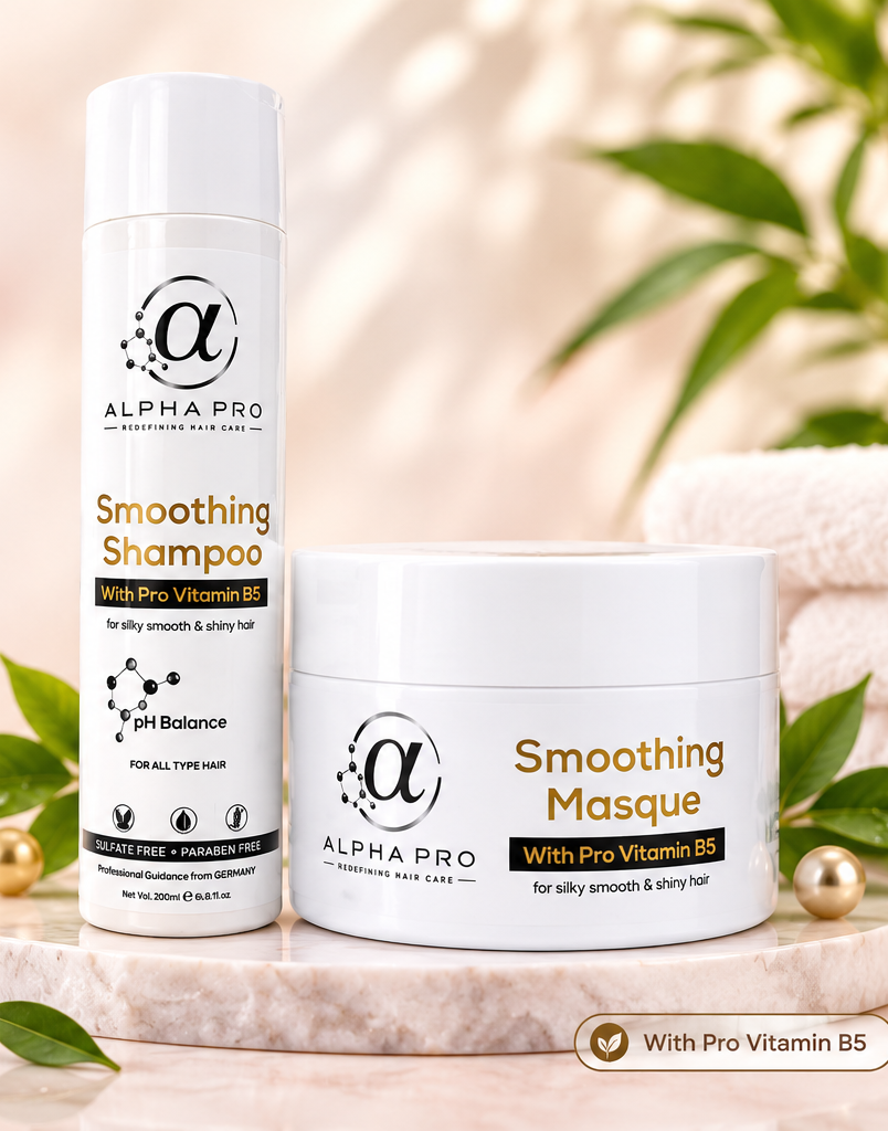 Alpha Pro Smoothing Shampoo 300ml and Smoothing Masque 250ml Combo