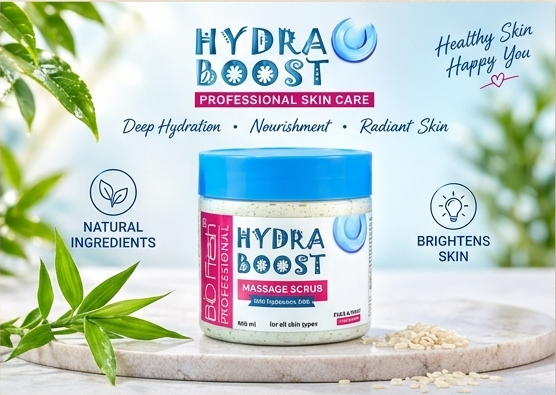 Biofresh Professional HydraBoost Eco Facial | Cream, Scrub, Gel , Mask |(400ml*4) - Image 4