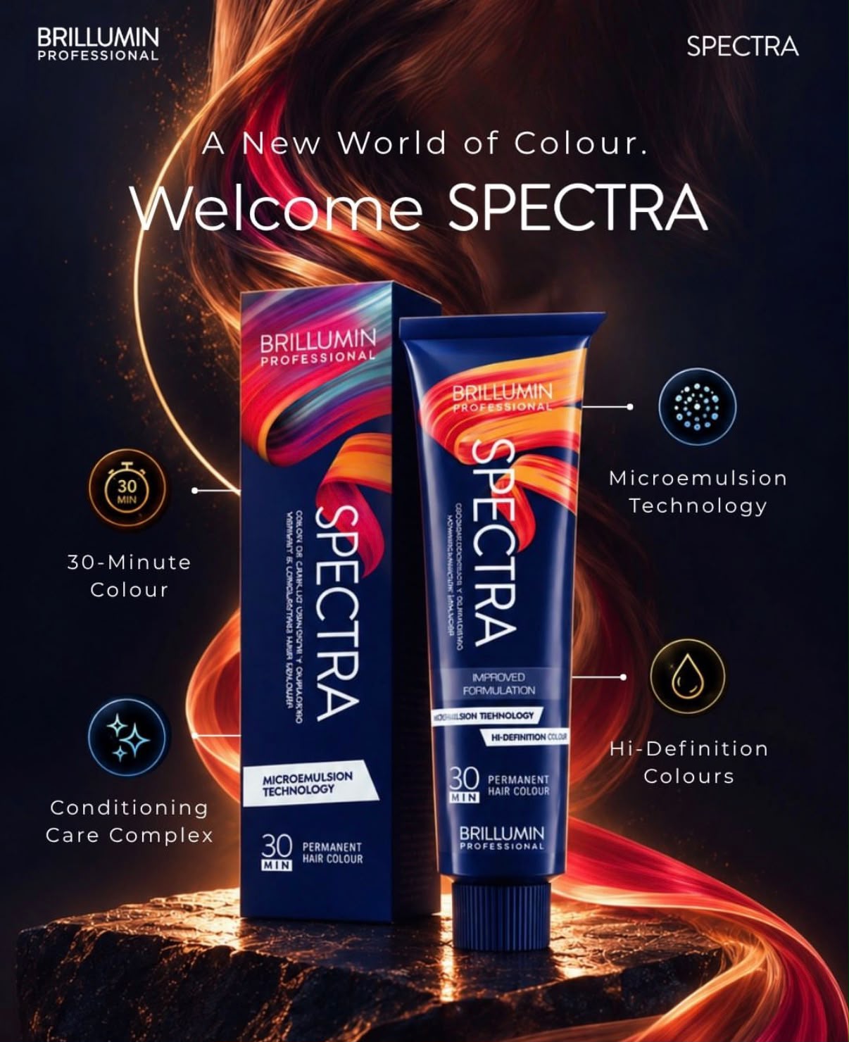 Spectra Hair Colour 6.8 Dark Blonde with Mocha Reflect
