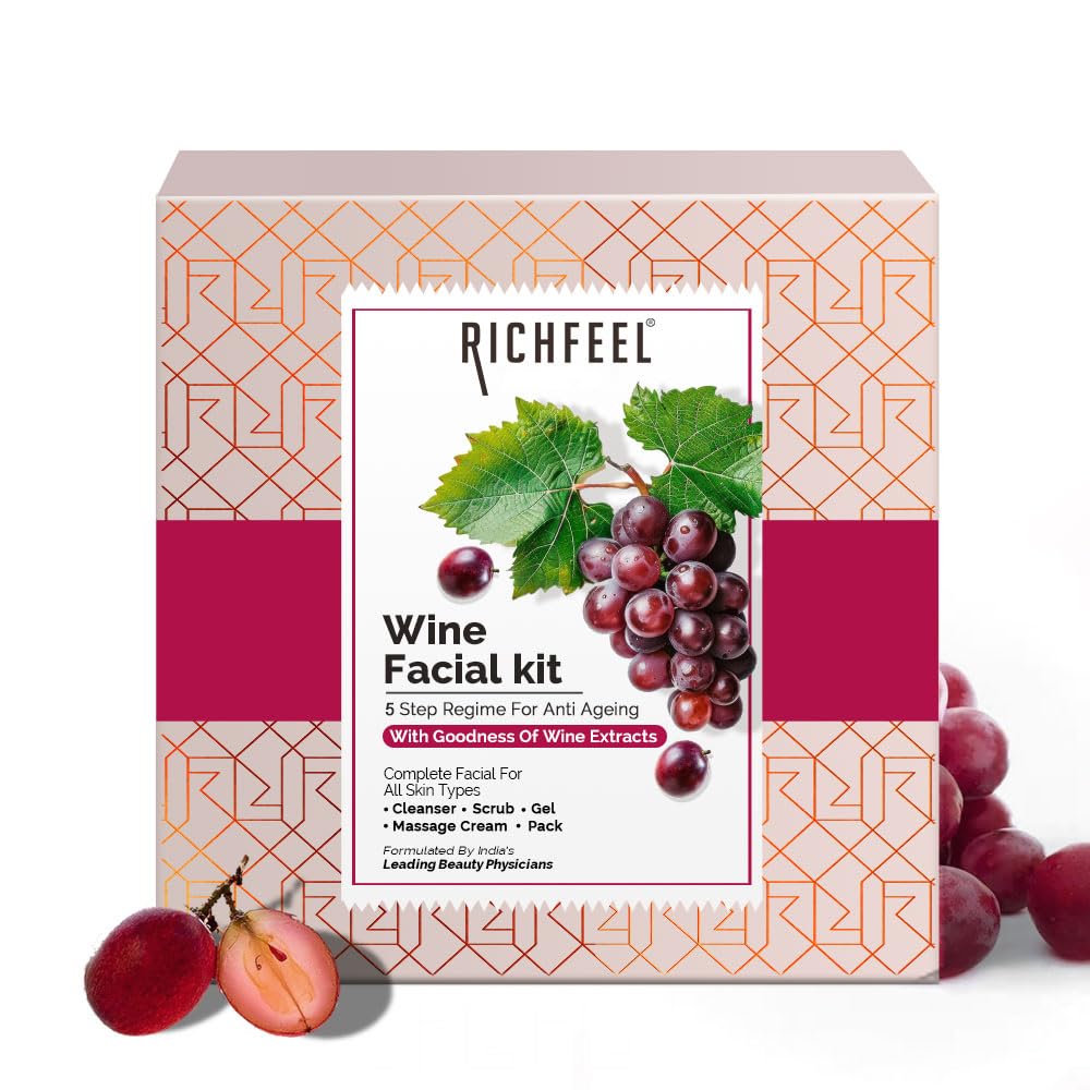 Richfeel Wine Facial Kit 5*50Gm
